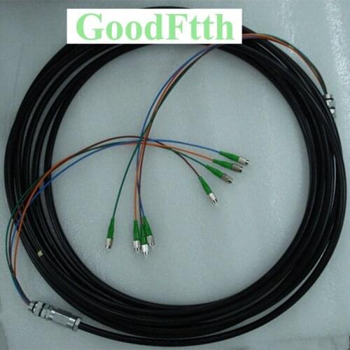 Waterproof Patch Cord FC/APC-FC/APC Anti-bite SM 4 cores PE GoodFtth 20-50m