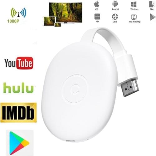 Wifi Display TV Stick Dongle Receiver Mirror Screen Full 1080P Chromecast HDMI Adapter For Android IOS Mirascreen Dongle