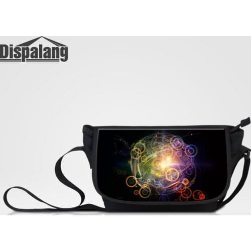 Dispalang Womens Canvas Messenger Bag Custom Image Male Crossbody Bags For Traveling DIY Logo Teens Large Schoolbags Satchel