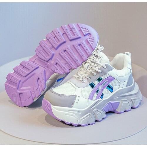 Women Sneaker Casual Shoes Height Increasing Leather Platform Sport Shoes Fashion Running Walking Lace Up Ladies Shoe Sneakers