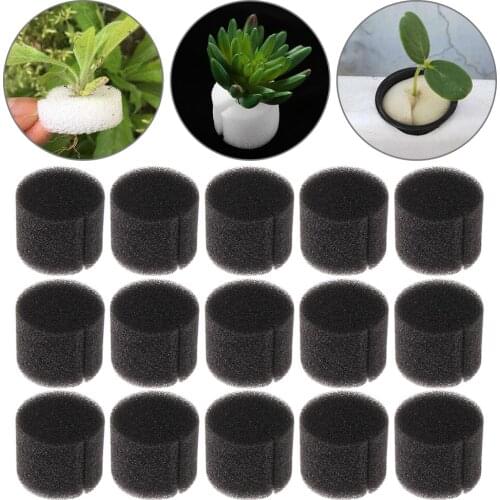 10 Pcs White/Black Nursery Sponge Soilless Hydroponic Vegetables Pots Flower Seedling Cultivation System Planting Seed Trays