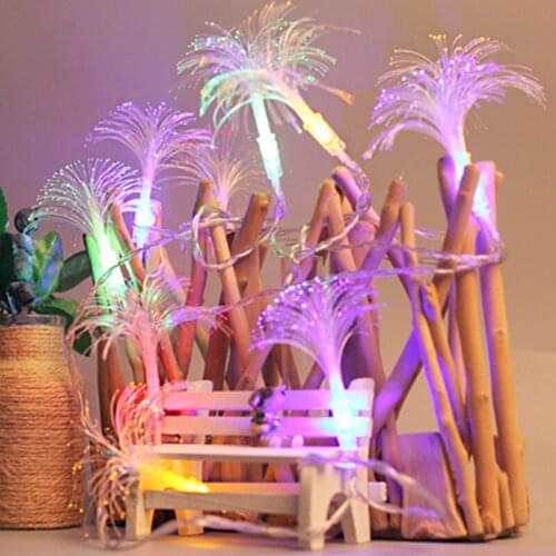 10 LED Lights String Lights Fibre Optic Flowers Fairy Lights Wedding Holiday Party Home Decoration Lights LED Light String