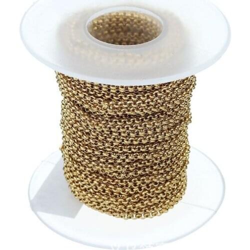 10 Yard/roll 2MM stainless steell O Chains Steel for DIY Jewelry bracelet necklace Chain Making Crafts fg4ed