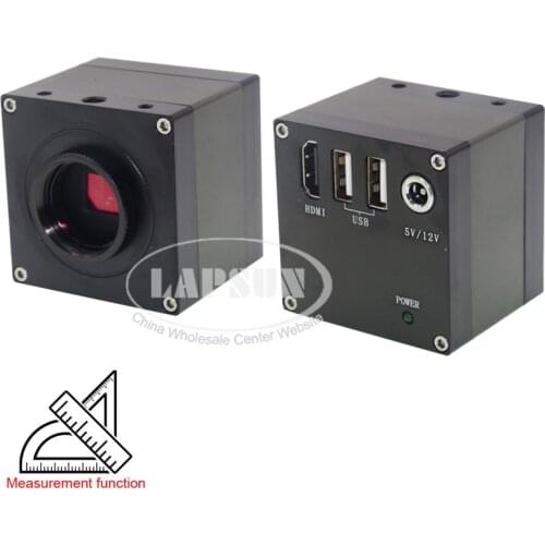 2020 1080P 60FPS 4MP HDMI HD Indutry Video Microscope Camera U Disk Storage USB Mouse Operation Measurement Lapsun