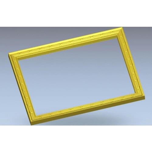 3d model simple frame design exclusive relief for cnc machine in STL file format --9