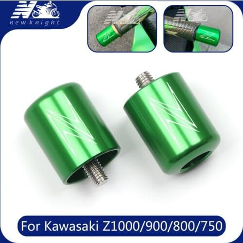 Motorcycle Accessories CNC Handlebar Grips End Handle Bar Cap End Plug For Kawasaki Z1000 Z900 Z800 Z750R Z750S Z650 Z300 Z250