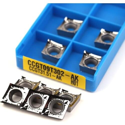 CCGT09T302 AK H01 CCGT09T304 AK H01 CCGT09T308 AK H01 KORLOY Aluminum turning tool Carbide insert milling insert cnc lathe tools