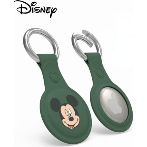 Disney cute Mickey Goofy for AirTag protective sleeve Apple anti-lost device keychain ring collar position tracking
