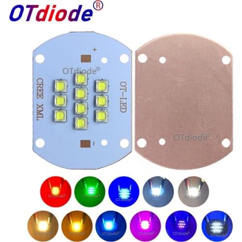 CREE XLamp XM-L XML2 SMD5050 Led Emitter Light Beads High Power 100W Warm Cold White Red Green Blue Pink Bead Bulb COB Lamp