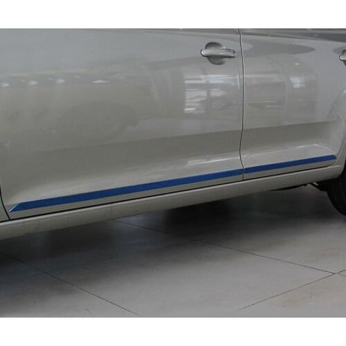 4pcs for skoda RAPID 2013-2020 SANTANA Door body Anti scuffing Door side bar Decorative strip