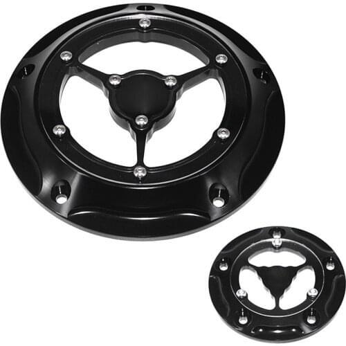 Derby Cover Timing Timer Covers CNC Aluminum 5 Hole For Harley Road King Softail Dyna FLHRS FLTFB Chrome Black