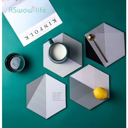 Nordic Style Cork Wood Heat-Insulating Dining Tables Mat Hot-Proof Mats Cup Coasters Manteles Individuales Kitchenwares Supplies