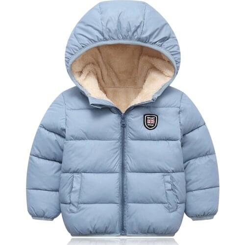 2021 Children Kids Winter Warm Baby Boy Girl Long Sleeve Hoodie Jacket Outerwear Down Coat Clothes NEW