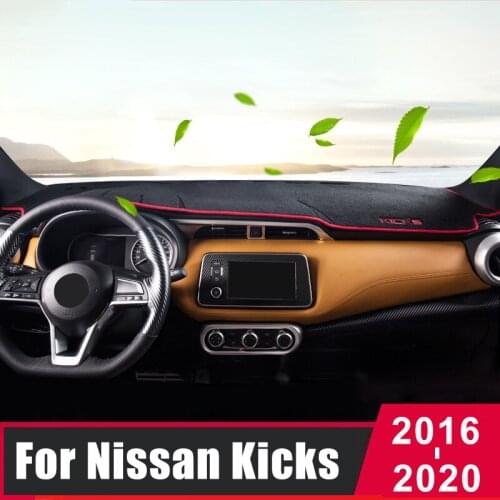 For Nissan Kicks 2016 2017 2018 2019 2020 Car Dashboard Cover Mat Sun Shade Pad Instrument Panel Carpets Protector Accessories