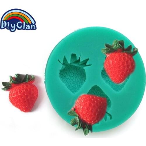 Fruits pastry mold Cake Decorating Chocolate Fondant Decor Pineapple/Apple/ lycheeStyle/Strawberry Mold Decoration Baking Tools