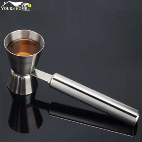 15/30ml Measuring Cup Tools Bar Measure Cocktail Jigger With Handle Measuring Cup 304 Stainless Steel Bar Tools Barware