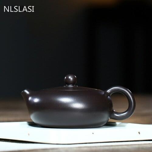 Yixing Classic Tea Pot purple clay filter Xishi teapot beauty kettle Raw ore Handmade Tea set Customized gifts authentic 180ml
