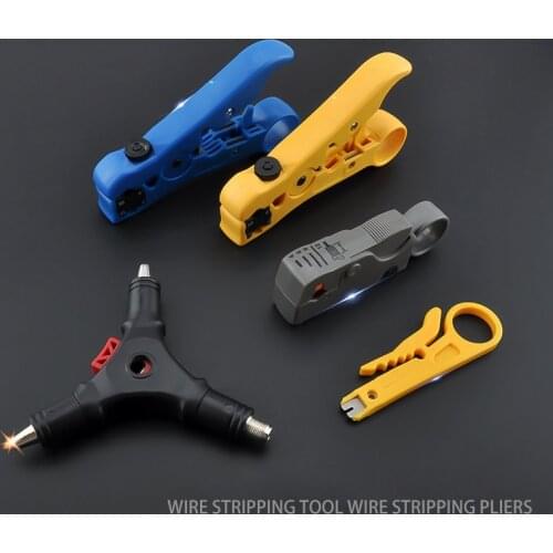 Aiboduo multifunction wire cutter cable stripper line wire stripping crimp tool mini portable hand tools Wire stripping pliers