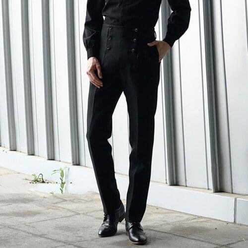 Mens Business Casual Pants Straight Tube Suit Trousers