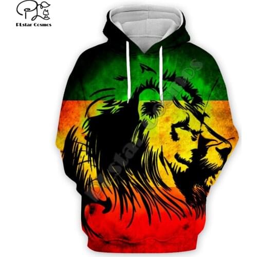 Newest Reggae Lion Singer HipHop Legend Bob Marley Funny NewFashion Harajuku 3DPrint Men/Women Autumn Pullover Casual Hoodies 21
