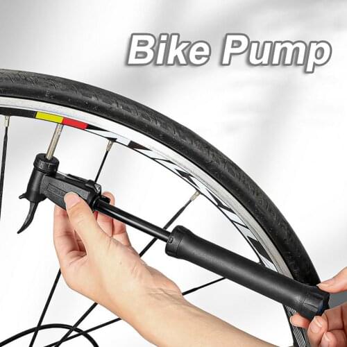 Portable Bike Pump Mini 80PSI Nylon Portable Basketball Tyre Inflator for MTB Road Suspension Mountain Bicycle