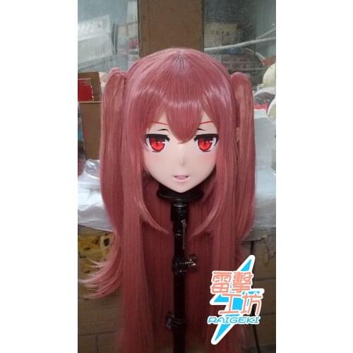 RAIGEKI MAKS 40) Resin 3/4 Head Female/Girl Kigurumi Anime Cosplay Masks Crossdress Japan Role Lolita Crossdresser DOLL BJD Cos