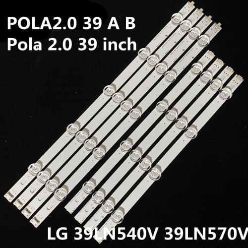 New 8 PCS/set LED backlight Strips Bars Replacement for LG 39LN540V 39LN570V innotek HC390DUN POLA2.0 39 A B Pola 2.0 39 inch