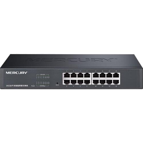 Chin-Firmware, 16 Ports 1000M Gigabit Managed Ethernet Switch, 100/1000Mpbs Manageable Network Switches, QoS, IGMP, VLAN, Loop