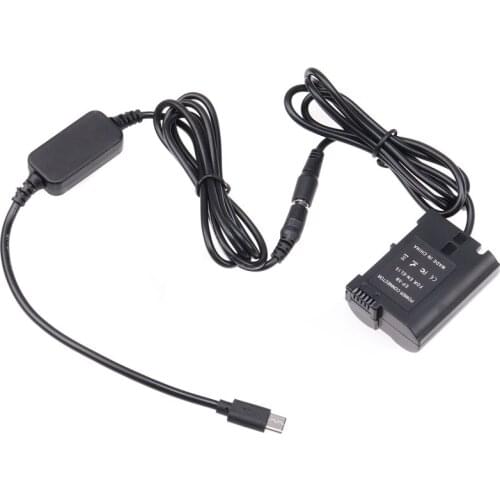 USB 3.1 Type-C To EN-EL15 Dummy Battery Adapter Plate+Type C Cable For Nikon D610 D750 Z6 Z7 D750 D780