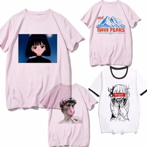 Vintage Vaporwave T Shirt Women Sad Girl Retro Japanese Anime T-shirt Men Fuuny Tshirt Harajuk Aesthetic Tops Tee Shirt kawiaii