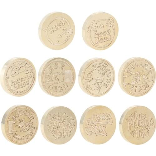 Vintage Round DIY Craft Letters Sealing Wax Stamp Lacquer Seal Wax for Scrapbooking Literary Hand Account Holiday Card Making