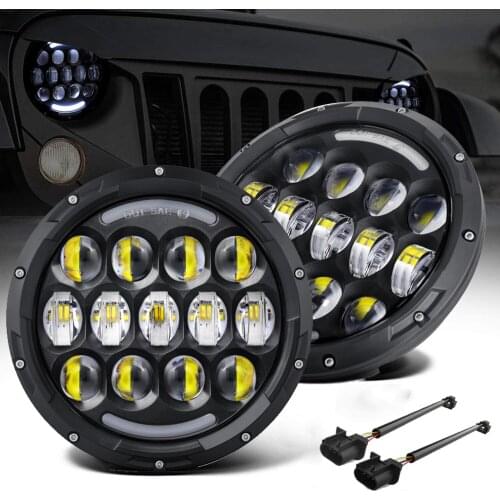 High Brightness 78W 6500K 7inch LED Headlight Efficient Headlamp Fit For Jeep Wrangler Front Light