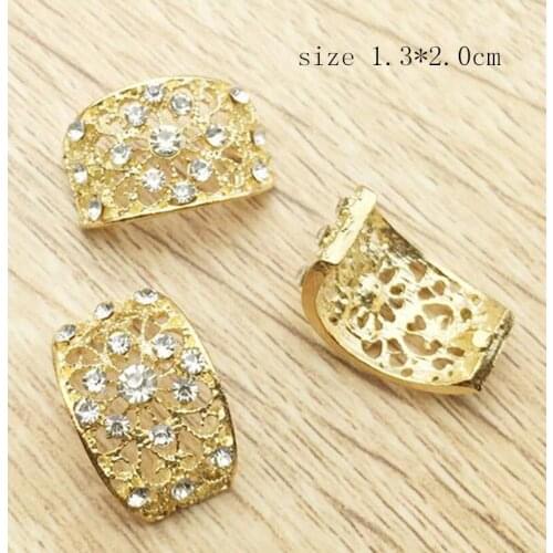 High Quality Metalic Rhinestone Brooch DIY Hair Accessories Brooch Pin Material Fashion Jewelry Accessories 20Pcs/Lot MYQB043