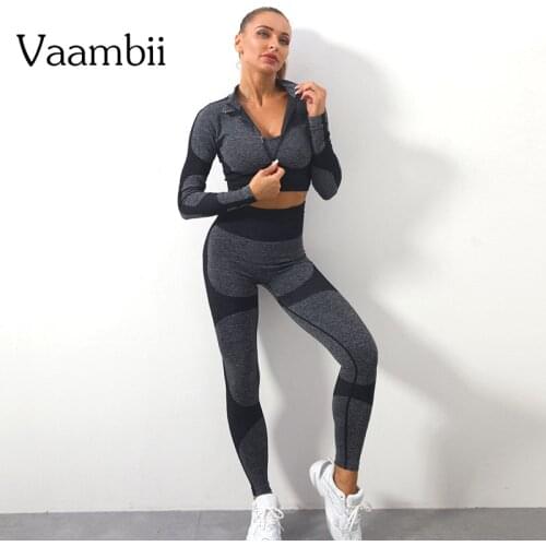 3 Piece Yoga Set Woman Seamless Sport Overalls For Women Knitted Bra Sets 2021 Leggings And Top Fitness Clothing Tracksuit