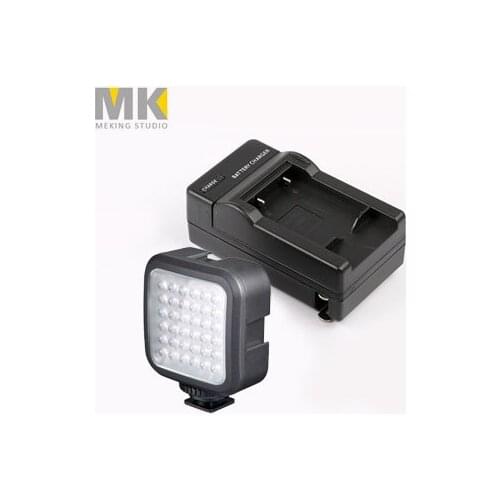 1.5W 5000-6000K 65g Adjustable Camcorder Camera Photographic LED Lighting light with charger for Photography