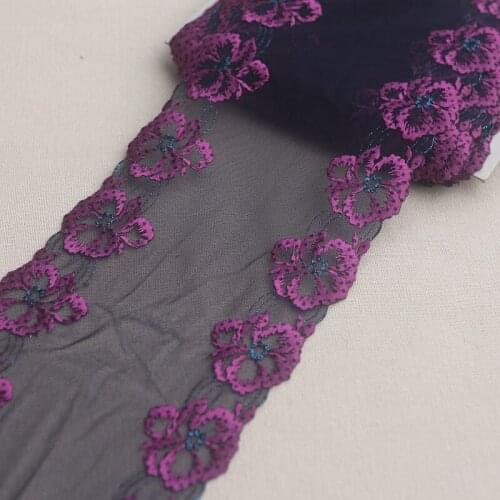 2yards Lace Fabric Exquisite Flower Embroidery Lace Trim for Sewing Craft Materials Clothing Accessories Lace C146