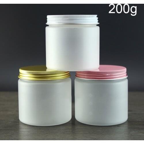 200g Matte Plastic Bottle Empty Cosmetic Jar Body Lotion Refillable Honey Cream Cookie Candy Frost Container 7Oz Free Shipping