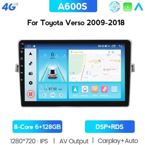Car Info Display RDS For Toyota Verso R20 2009 - 2018 Car Radio Multimedia Video Player Navigation GPS Android FM 2din 2 Din Dvd