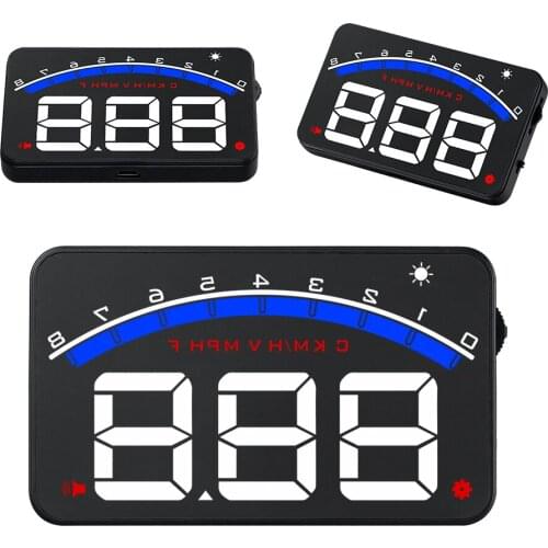 M6 Car HUD Head-Up Display OBD2 Digital Car Speedometer Speed Projector Warning Auto OBD 2 Display Alarm System