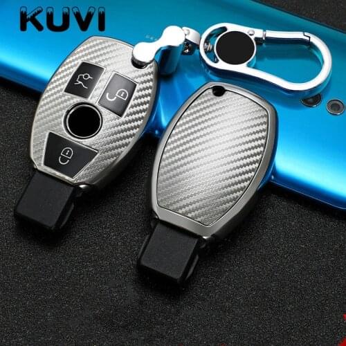 TPU Carbon Grain Car Key Case Cover Shell Holder for Mercedes Benz A B C E GL S GLA GLK CLS Class AMG W204 W205 W212 W463 W176