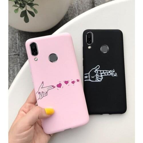 For Huawei Honor Play Case 6.3'' inch Soft Slim Silicone Fundas Matte Cover Case For Huawei Honor Play Cute Painted Phone Bumper