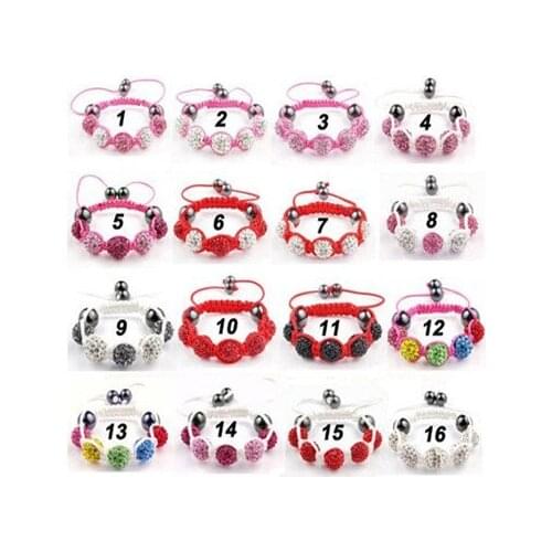 DHL free 10mm Ball crystal Bracelet Cute SDD4533 Bracelets Christmas Halloween Gift Perfect Fit 8-12 Years gd23