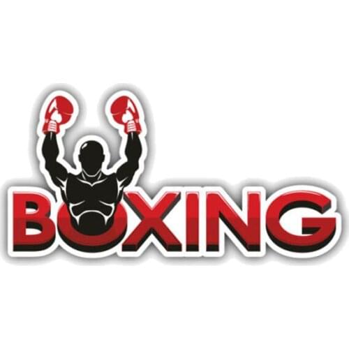 Lovely Sport Boxing KK Car Sticker Waterproof Reflective Laser Fashion Decal Pvc 10.9CM X 5.3CM