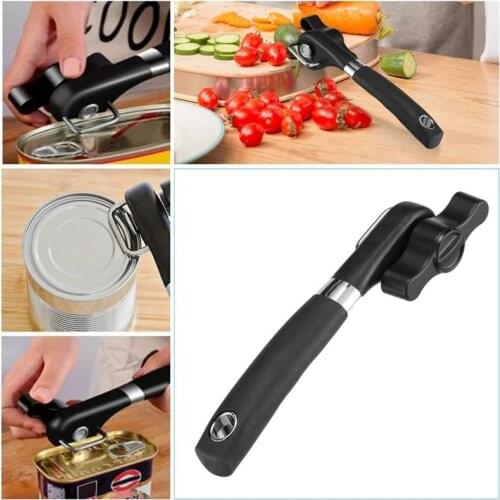 Multifunction Stainless Steel Can Opener Kitchen Safety Side Cut Manual Can Tin Opener Jar Opener