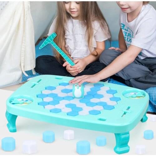 Family Games Board Toys Penguin Trap Break The Ice Game Save Penguin On Ice Block Party Supplies Fun Toys Game for Kid