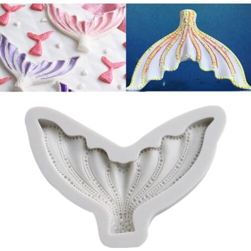 New Goldfish Fish Tail Fondant Cake Silicone Mold Chocolate Mold DIY Cake Baking Decoration Mold
