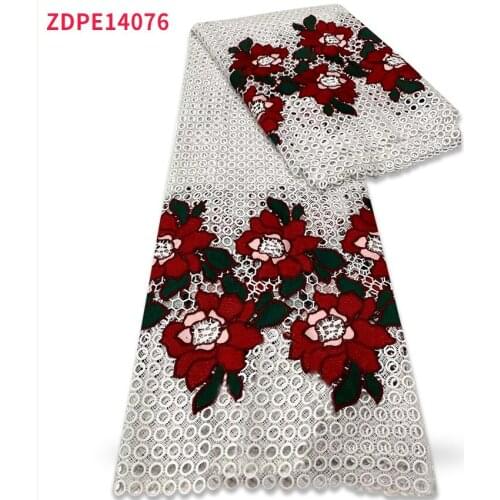 2021 New African Water-soluble Embroidery Lace High-quality Fabric, A Veritable Embroidery Pattern