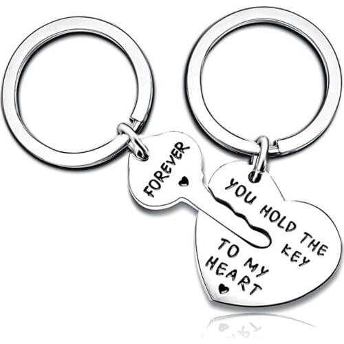You Hold The Key To My Heart Forever Keychain Gift Sets, Anniversary Gift, Gifts For Couple, His And Hers Sets