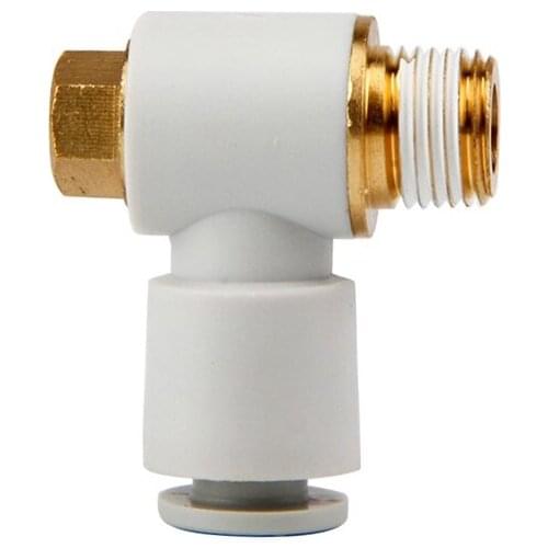 Applicable Tubing: Metric Size, Connection Thread: M, R, Universal Male Elbow KQ2V04-01AS KQ2V06-01AS