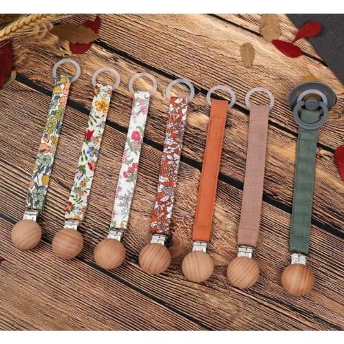 Pacifier Chain Strap Teether Nipple Holder Soother Belt Newborn Toddler Anti Fall Dummy Nursing Care Tools Cotton Linen Baby